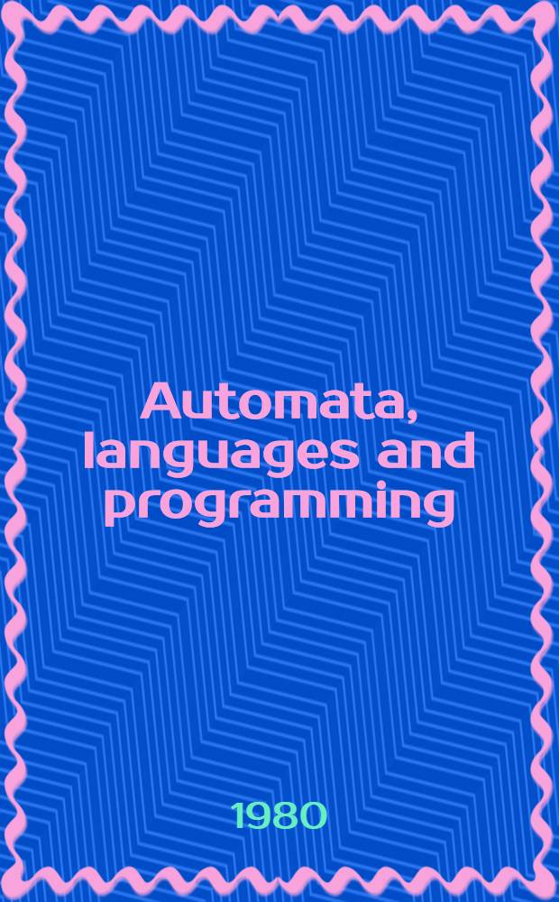 Automata, languages and programming