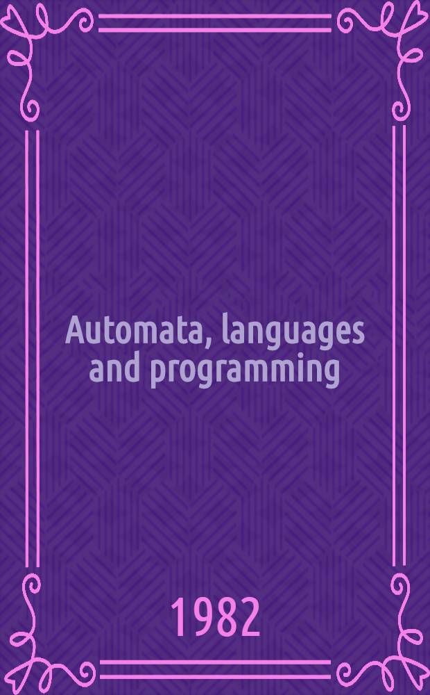 Automata, languages and programming
