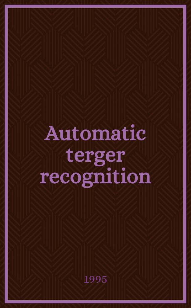 Automatic terger recognition