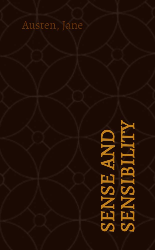 Sense and sensibility : A novel