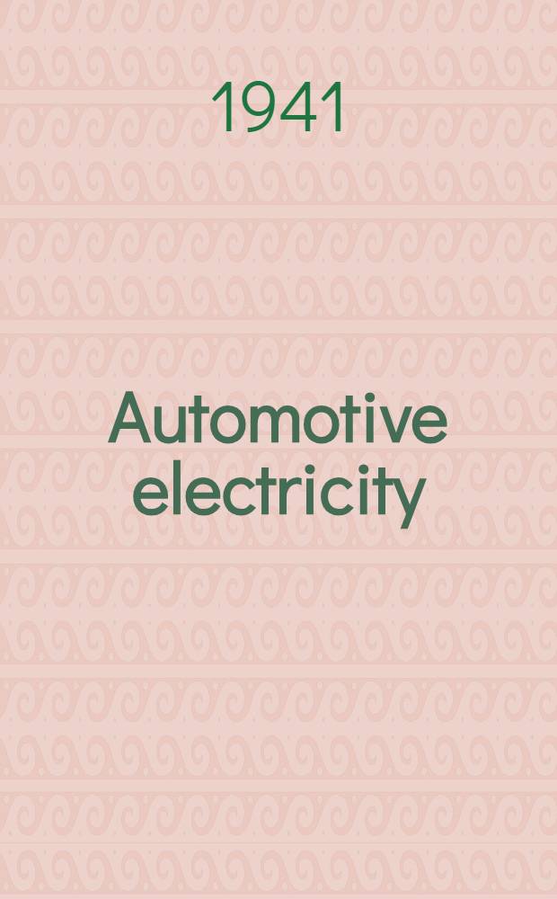 Automotive electricity