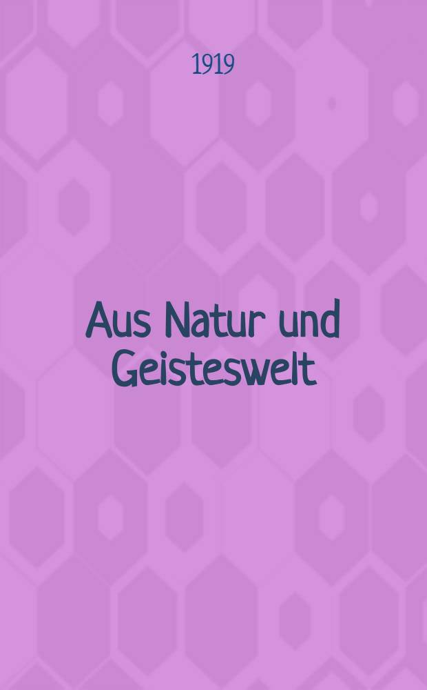 Aus Natur und Geisteswelt : Samml. wiss.-gemeinverständlicher Darstellungen. Bdch. 155 : Einführung in die Philosophie