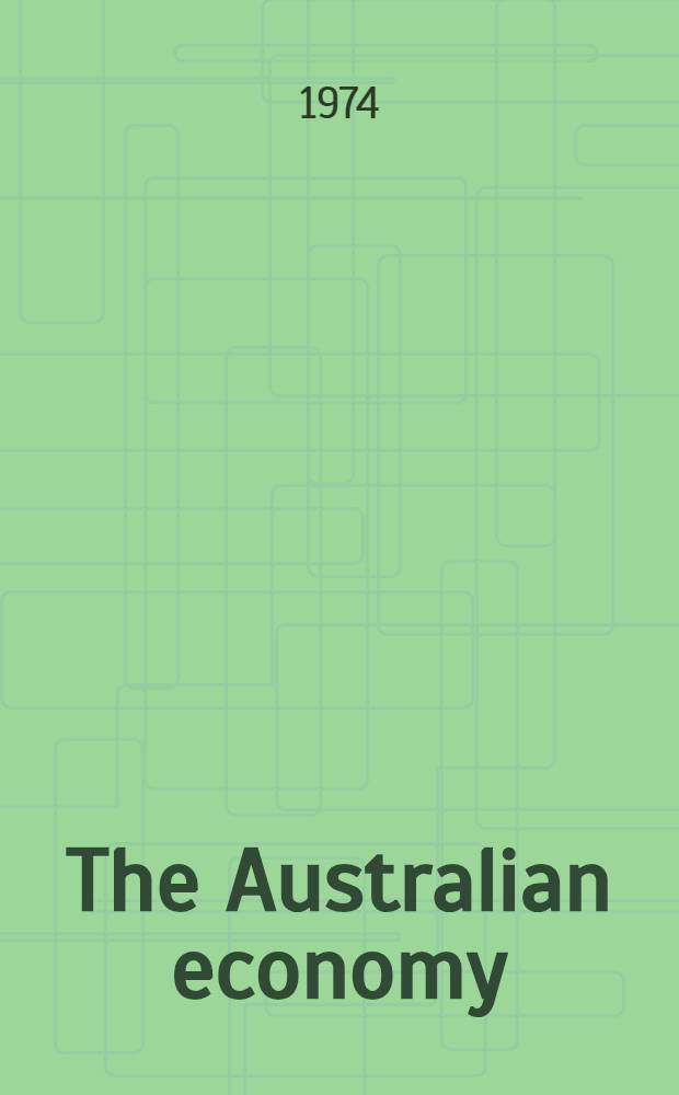 The Australian economy : A man. of appl., economics