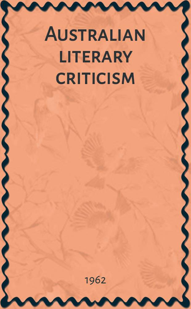 Australian literary criticism
