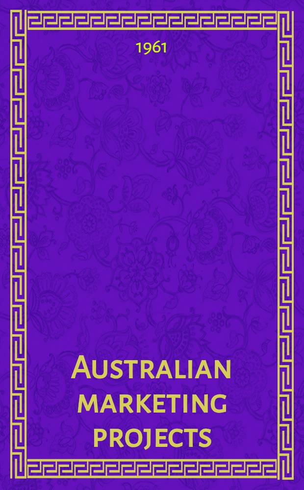 Australian marketing projects