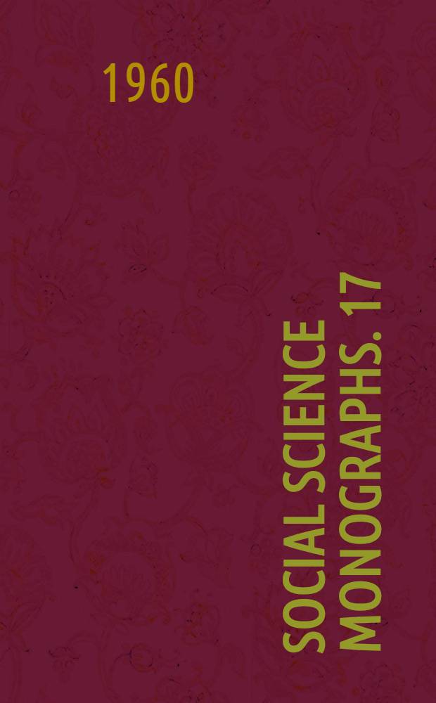 Social science monographs. 17 : Immigrants in Australia
