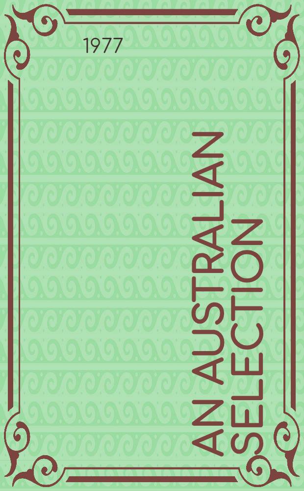 An Australian selection : Short stories