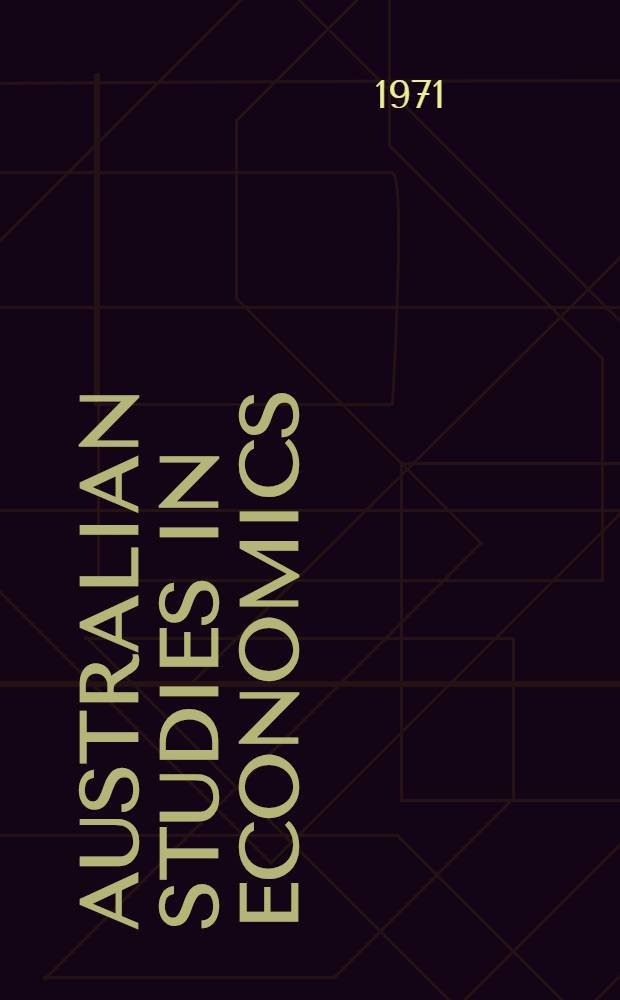 Australian studies in economics