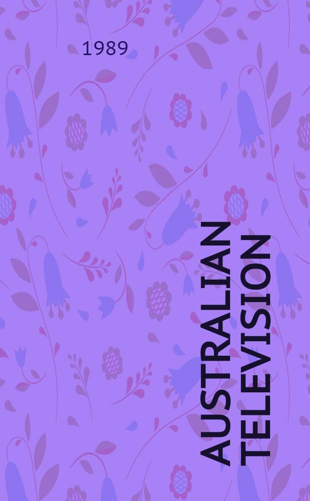 Australian television : Programs, pleasures a. politics