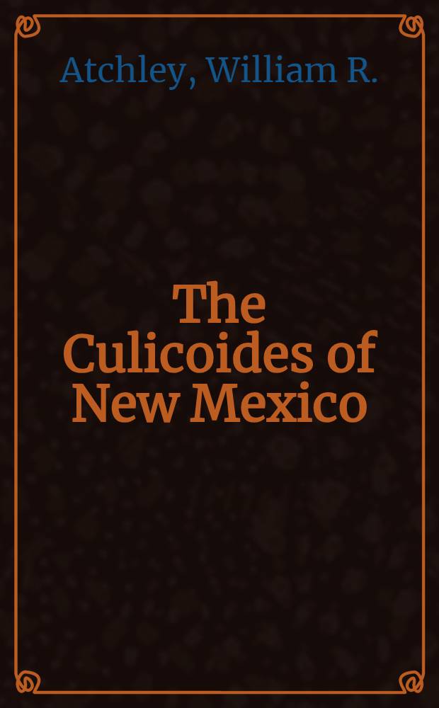 The Culicoides of New Mexico (Diptera: Ceratopogonidae) (Diptera: Ceratopogonidae)
