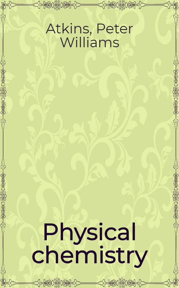 Physical chemistry