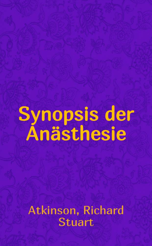 Synopsis der Anästhesie