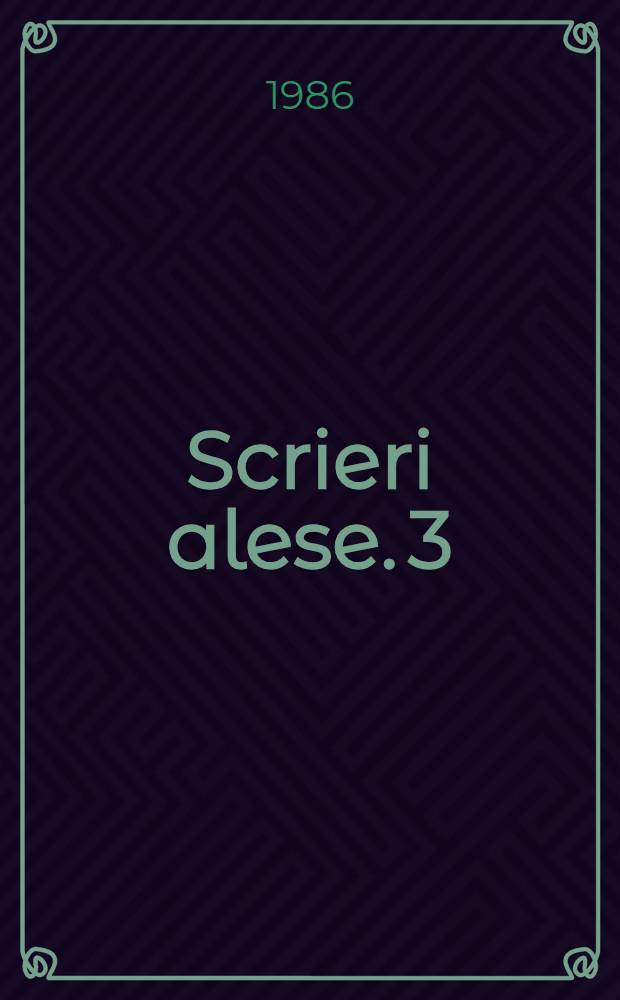 Scrieri alese. [3]