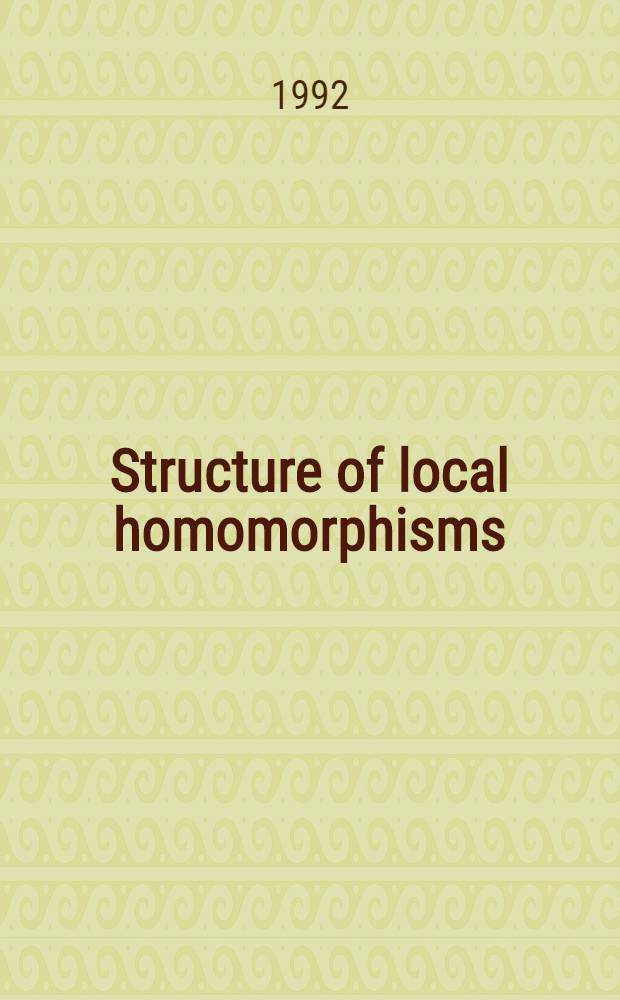 Structure of local homomorphisms