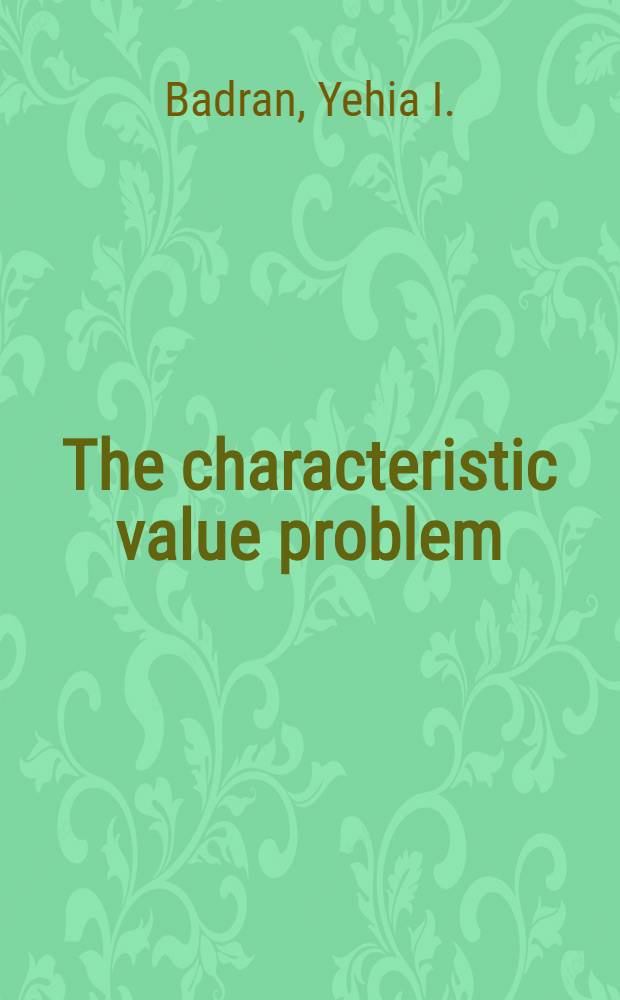 The characteristic value problem