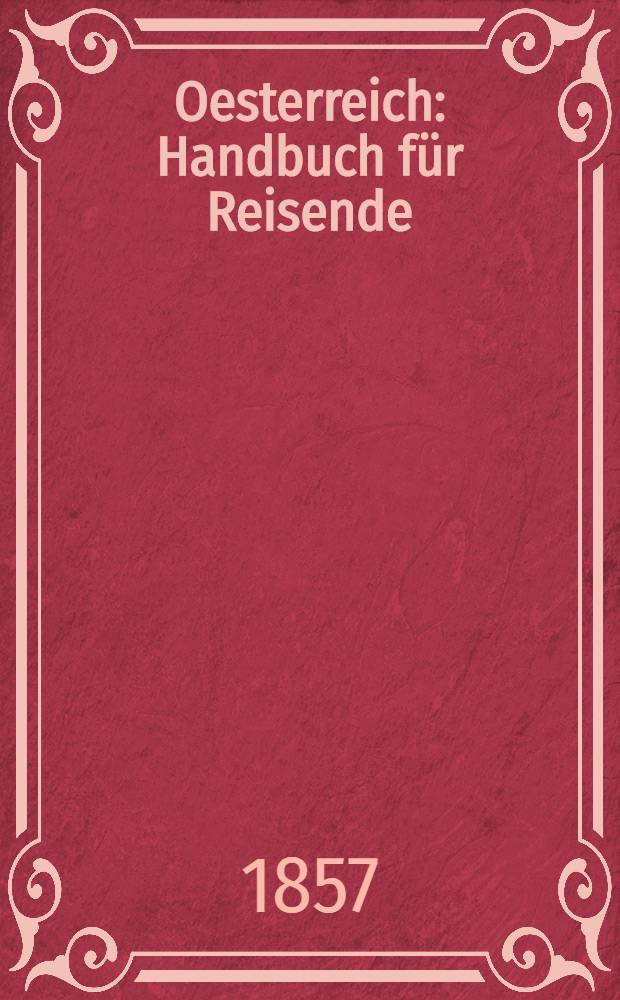 Oesterreich : Handbuch für Reisende