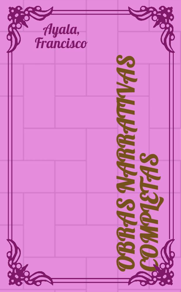 Obras narrativas completas