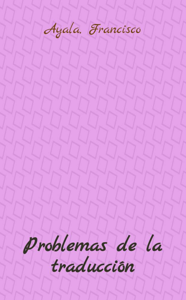 Problemas de la traducción