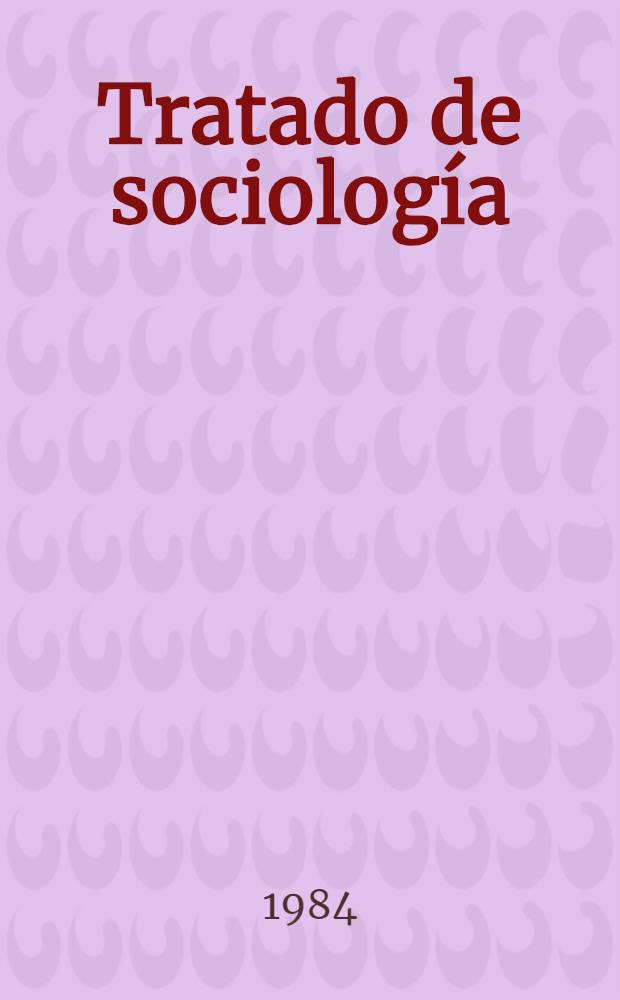 Tratado de sociología