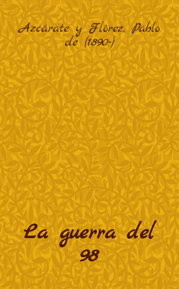 La guerra del 98
