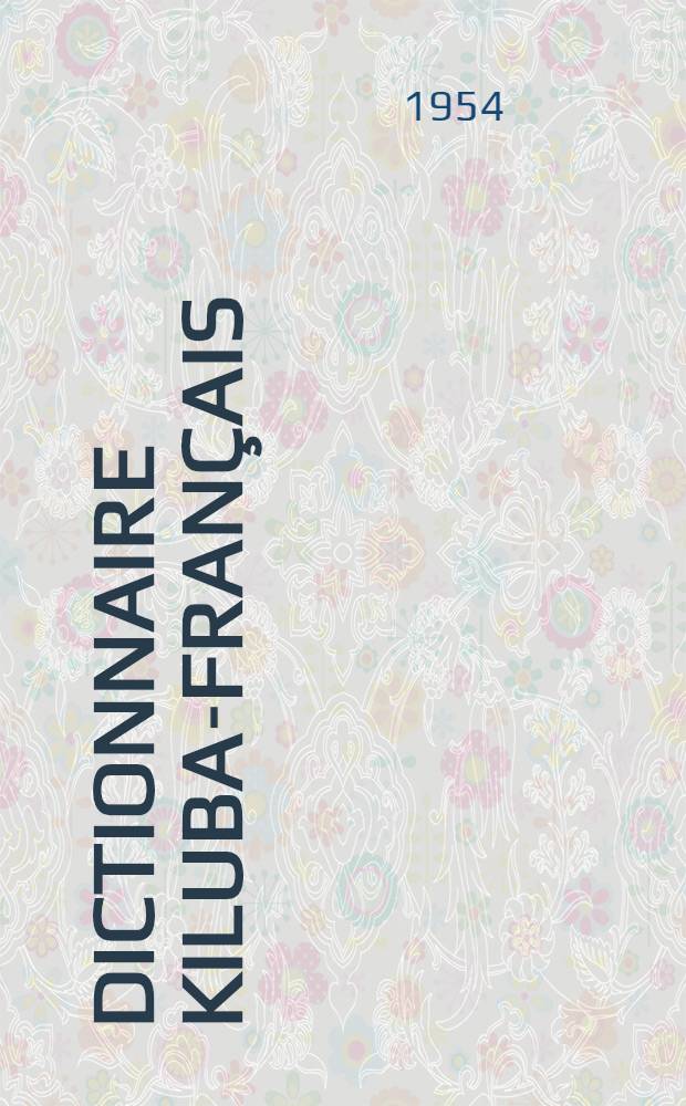 Dictionnaire kiluba-français