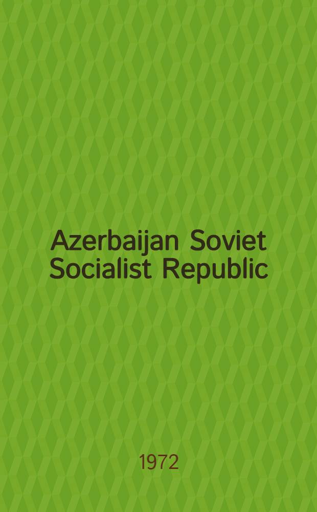 Azerbaijan Soviet Socialist Republic
