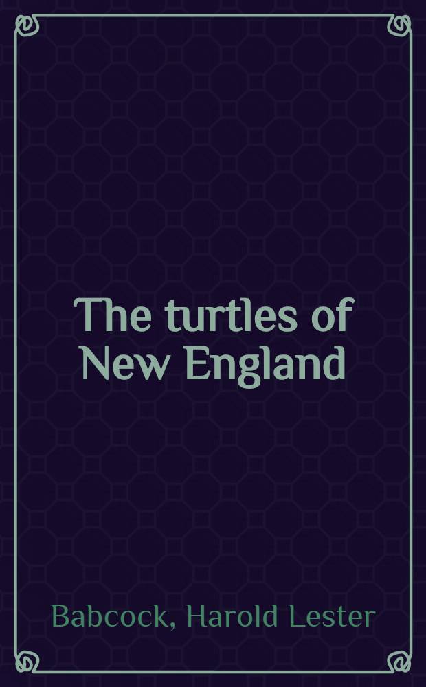 The turtles of New England