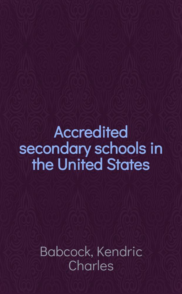 Accredited secondary schools in the United States