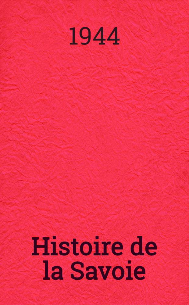 Histoire de la Savoie