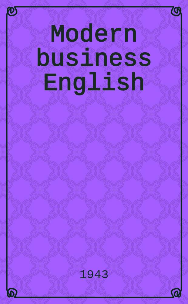 Modern business English