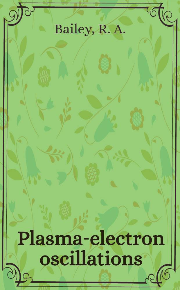 Plasma-electron oscillations