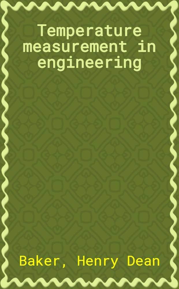 Temperature measurement in engineering