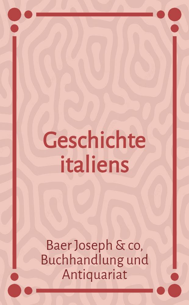 Geschichte italiens