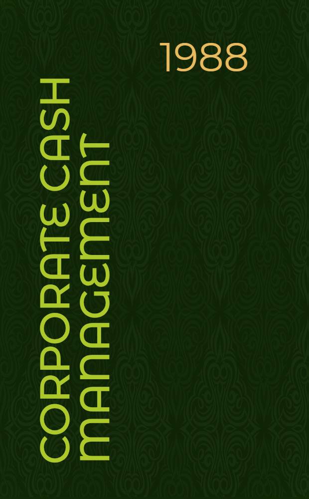 Corporate cash management