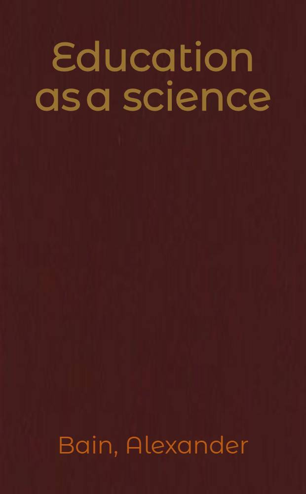 Education as a science