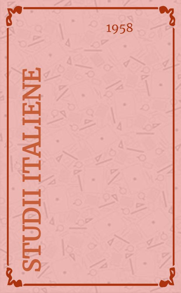 Studii italiene