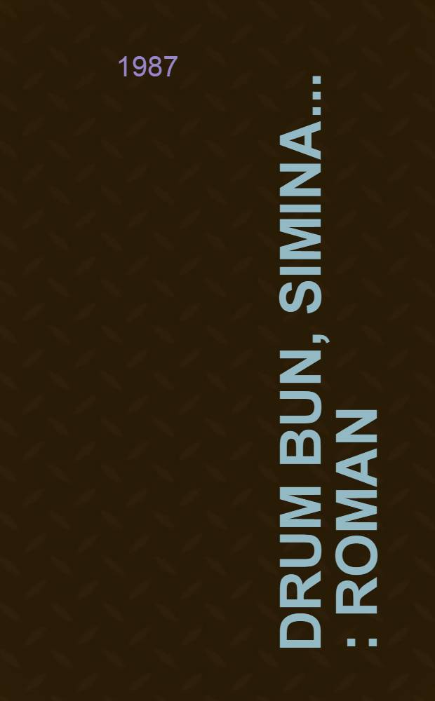 Drum bun, Simina ... : Roman