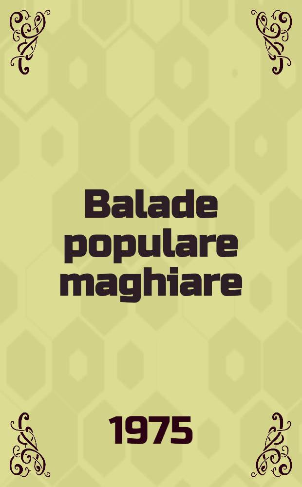 Balade populare maghiare