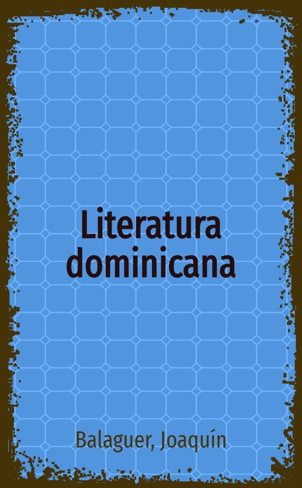 Literatura dominicana