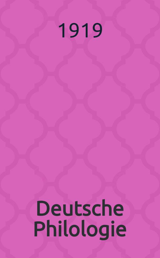 Deutsche Philologie
