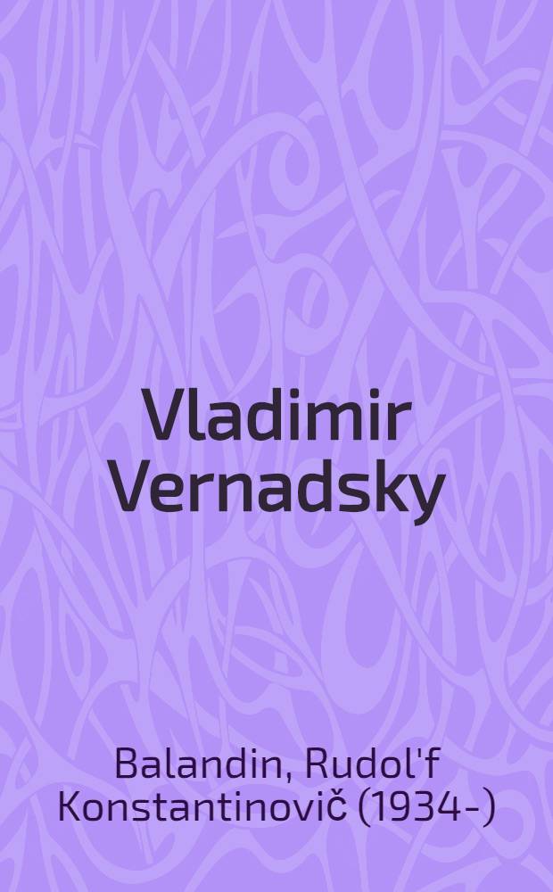 Vladimir Vernadsky