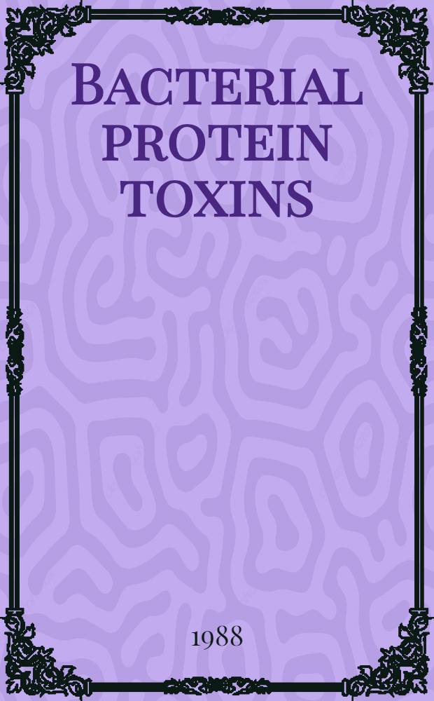 Bacterial protein toxins
