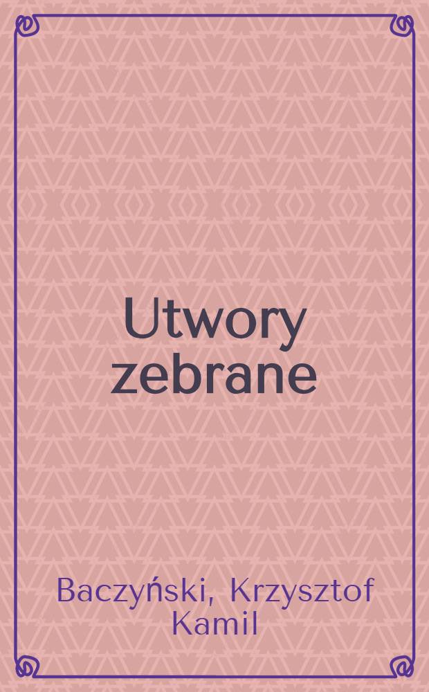 Utwory zebrane