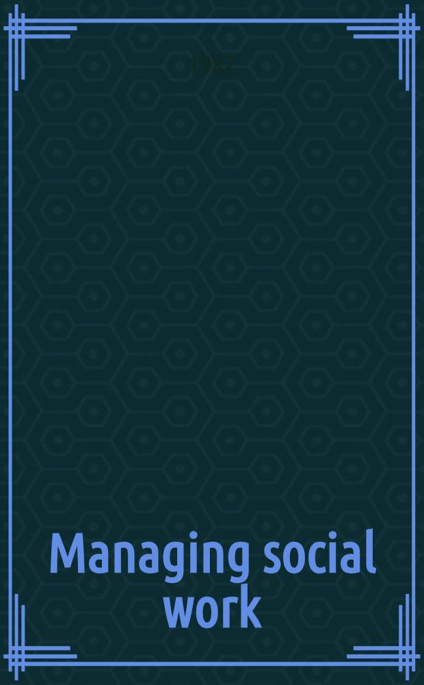 Managing social work