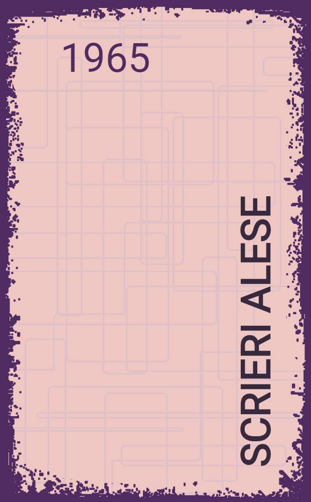 Scrieri alese