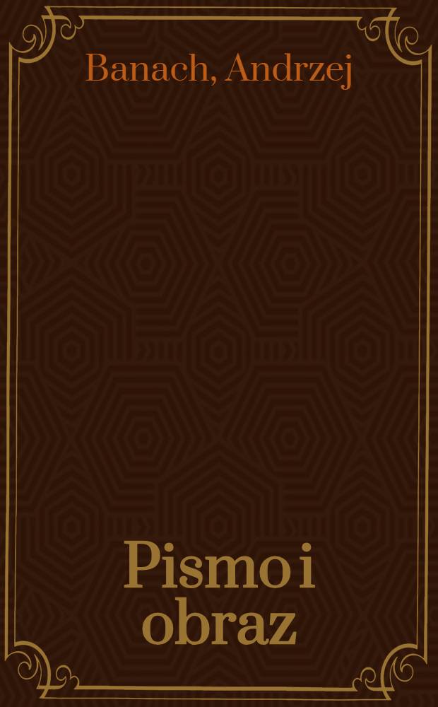 Pismo i obraz