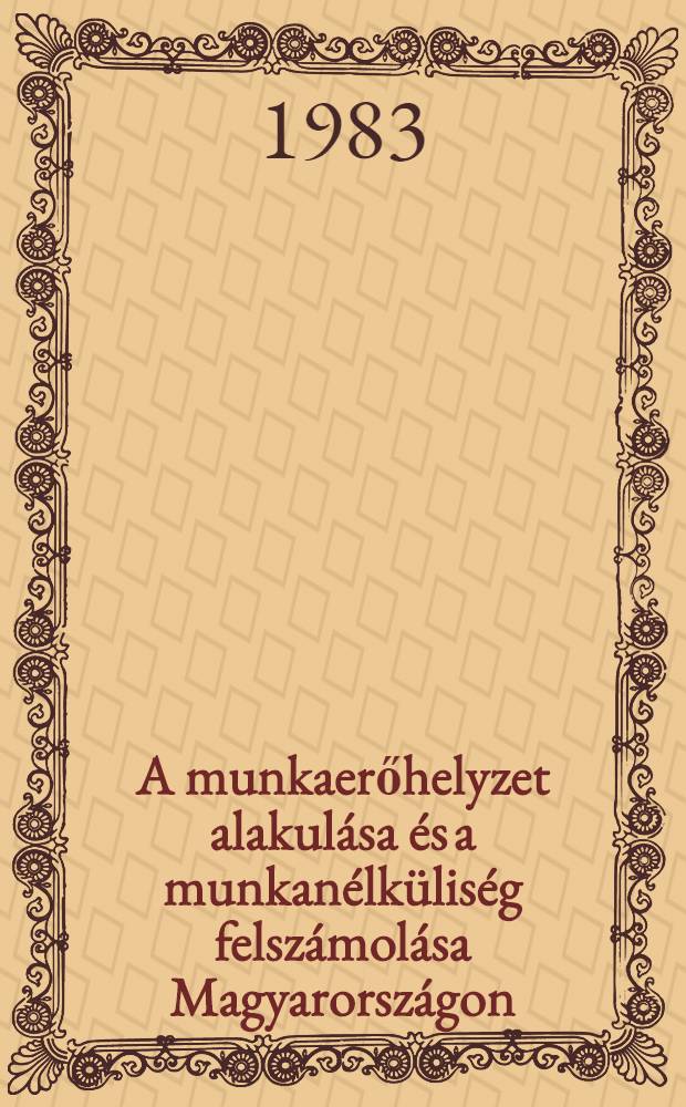 A munkaerőhelyzet alakulása és a munkanélküliség felszámolása Magyarországon (1945-1949)