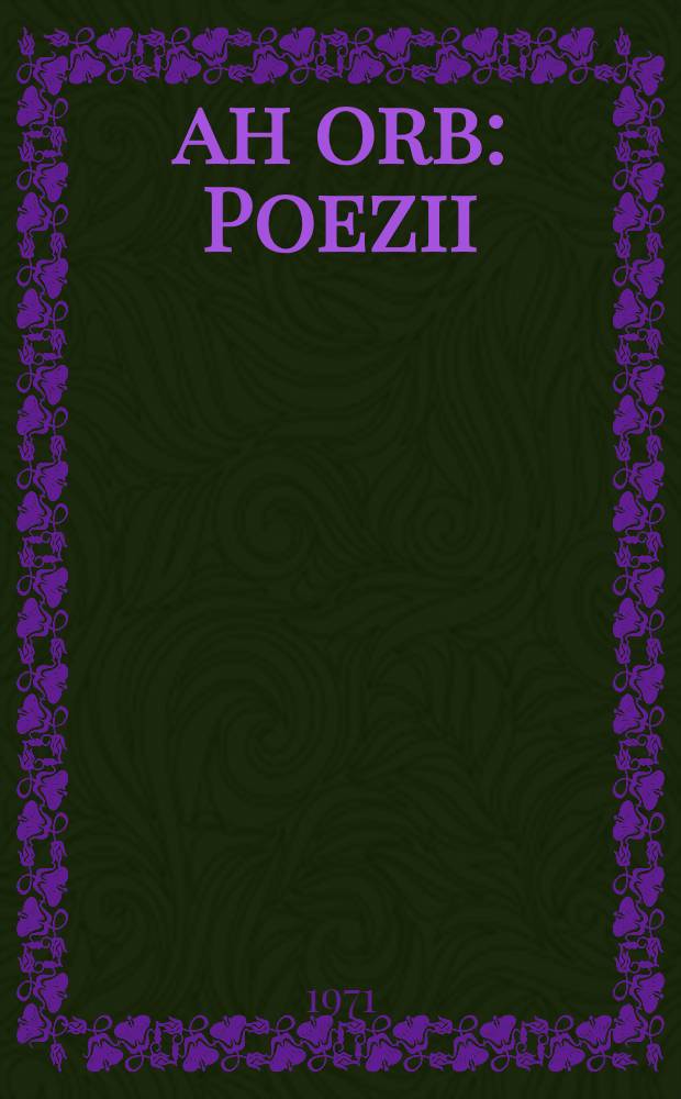 Şah orb : Poezii