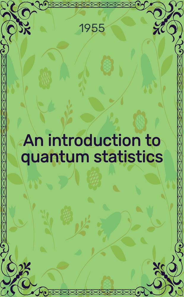An introduction to quantum statistics