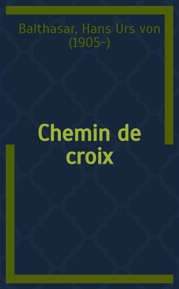 Chemin de croix